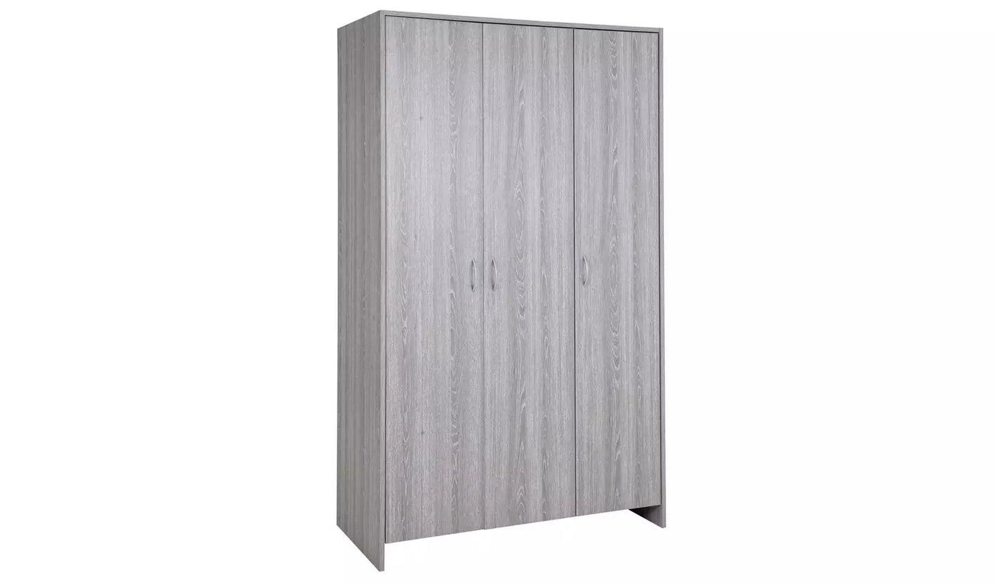 Seville 3 Door Wardrobe - Grey Oak Effect